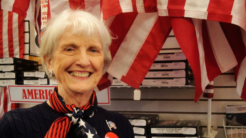 A Tribute to Mary Leavitt (The Original Flag Lady) - The Flag Lady