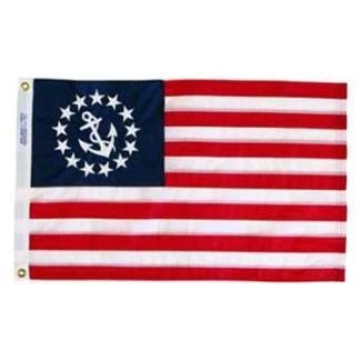 12X18 IN NYL - GLO US YACHT ENSIGN - The Flag Lady