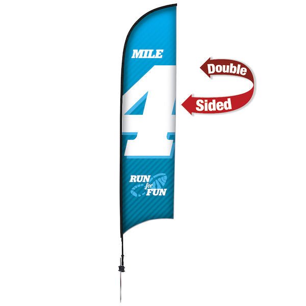 13ft Custom Razor Flag - Flag Only (Double - Sided) - The Flag Lady