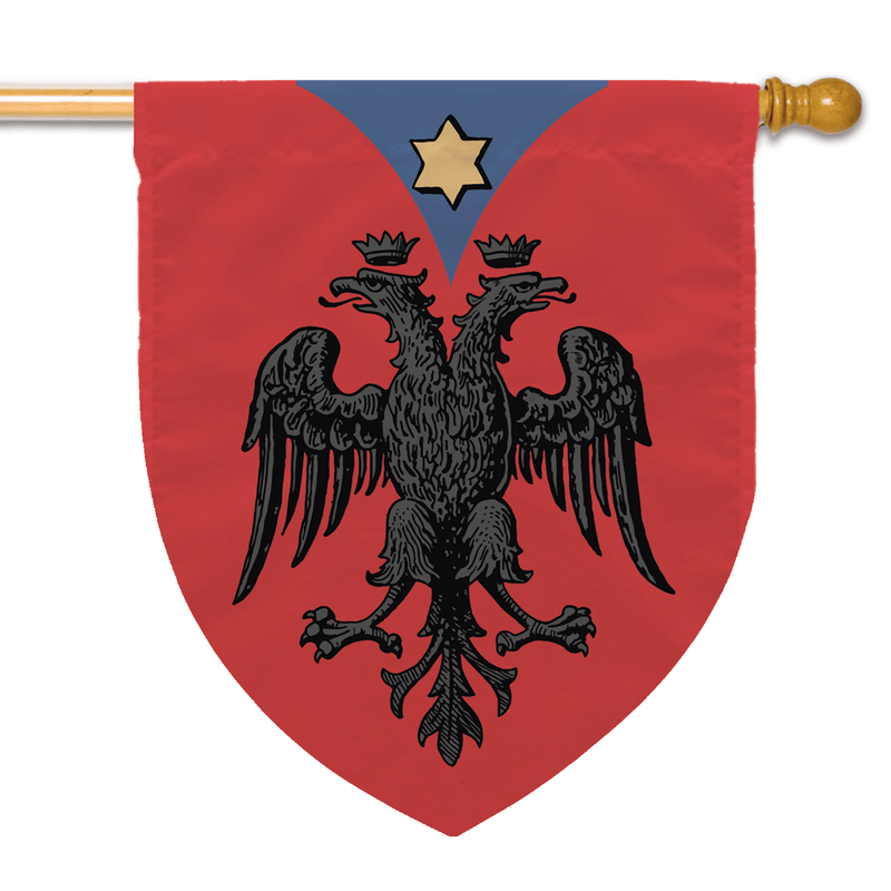 15th Century Albania Skanderbeg Coat of Arms Flag - The Flag Lady