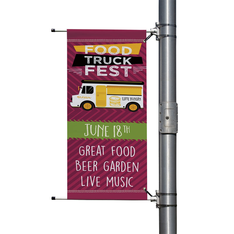 18" Wide Vinyl Street Boulevard Banners - Custom - The Flag Lady