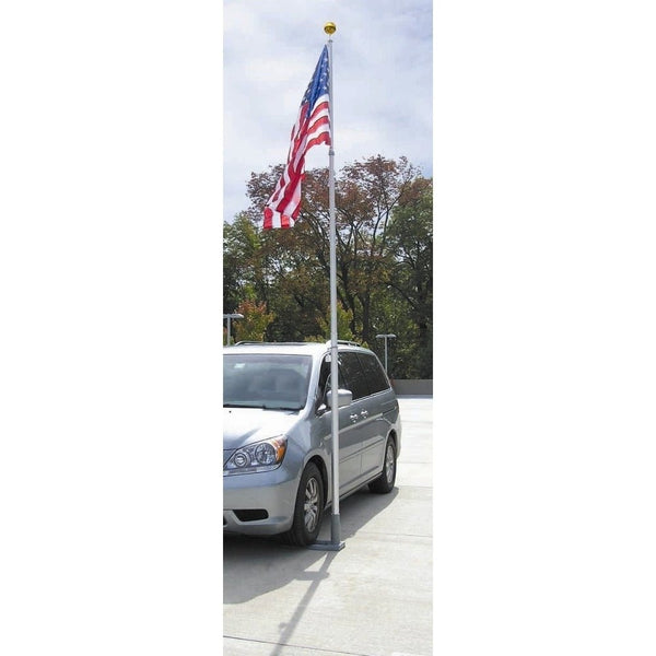 19 ft Aluminum Multi - Use Telescoping Flagpole - The Flag Lady