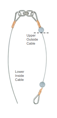 35 ft Internal Halyard Wire Cable Assembly - The Flag Lady