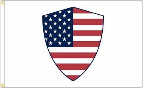 3x5 ft Baiting Hollow Club USA Shield Flag - The Flag Lady