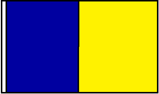 3x5 ft Blue and Yellow Blank (Collins Career Center) - The Flag Lady