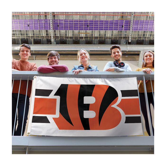 3x5 ft Cincinnati Bengals Striped Away Deluxe Flag - The Flag Lady