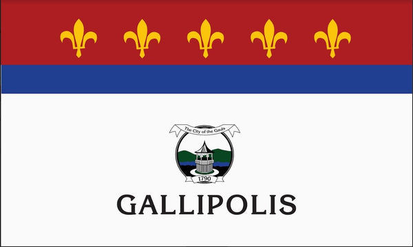 3x5 ft City of Gallipolis Flag - The Flag Lady