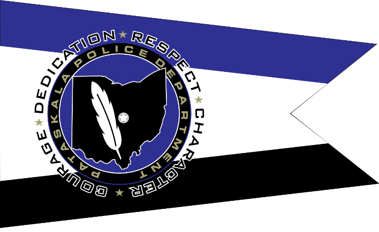 3x5 ft City of Pataskala Police Burgee New Design - The Flag Lady