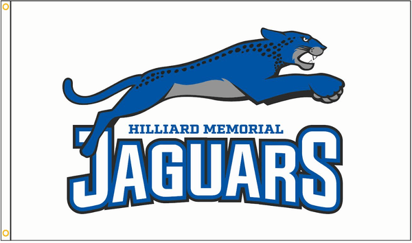 3x5 ft Hilliard Memorial Jaguars Flag - The Flag Lady