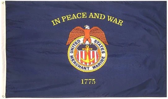 3x5 ft Merchant Marine Flag - The Flag Lady