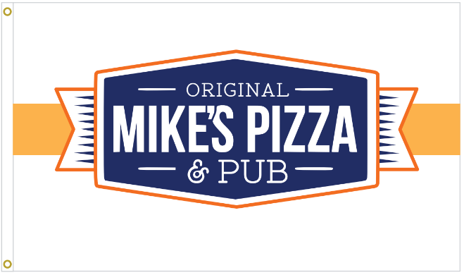 3x5 ft Mike's Pizza & Pub Flag - The Flag Lady