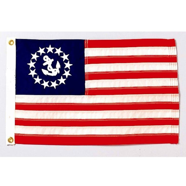 3X5 FT NYL - GLO US YACHT ENSIGN - The Flag Lady