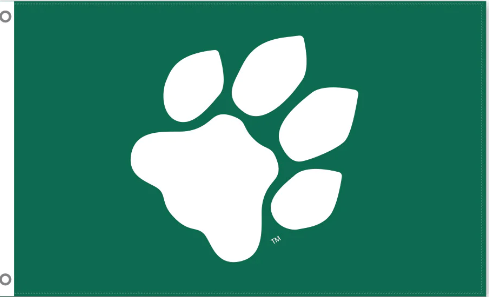 3x5 ft Ohio University Paw Print Flag - The Flag Lady