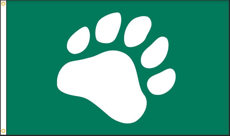 3x5 ft Ottawa Hills High School Paw Print Flag - The Flag Lady