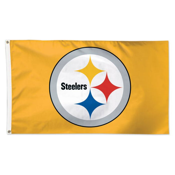 3x5 ft Pittsburgh Steelers Deluxe Gold Flag - The Flag Lady