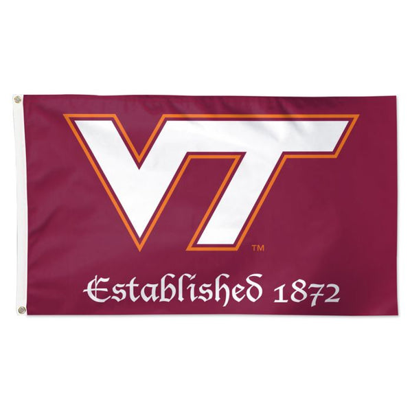 3x5 ft Virginia Tech"Established" Flag - The Flag Lady