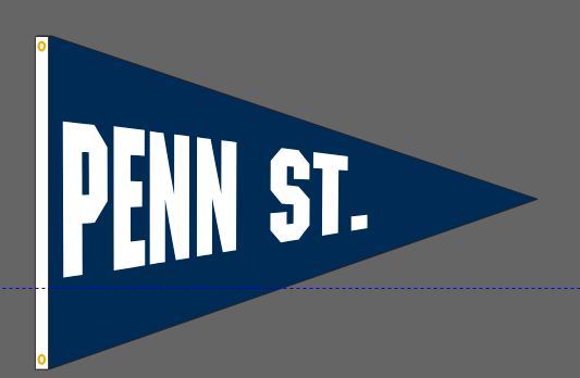 40x60 in Penn State Big 10 Pennant - The Flag Lady