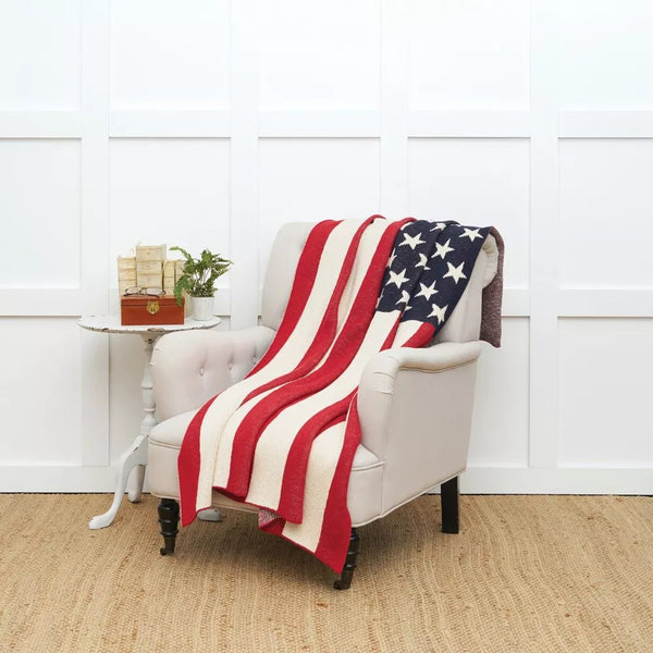 50x60 in Stars and Stripes Throw - The Flag Lady