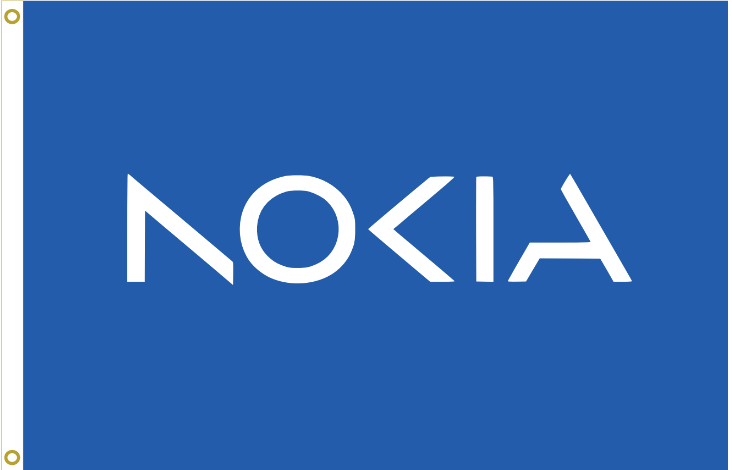 5x8 ft Nokia Flag - The Flag Lady