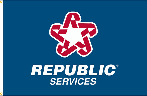 5x8 ft Republic Services Flag - The Flag Lady