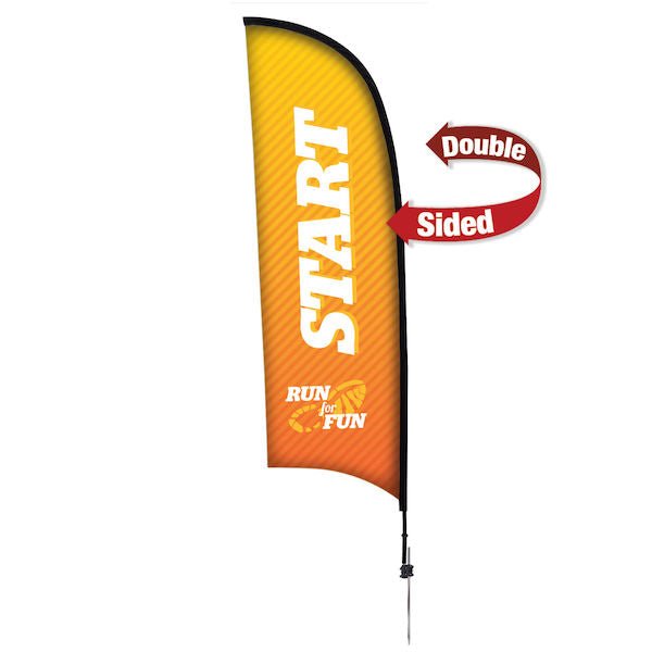 9ft Custom Razor Flag - Flag Only (Double - Sided) - The Flag Lady