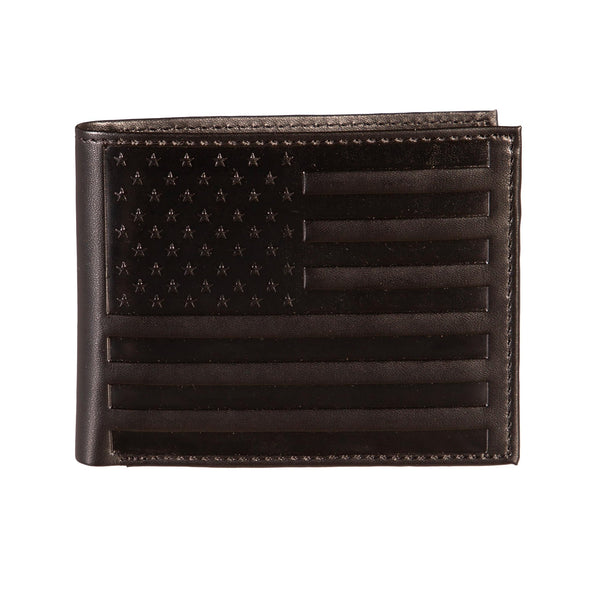 American Flag, Bi - Fold Wallet, Black - The Flag Lady