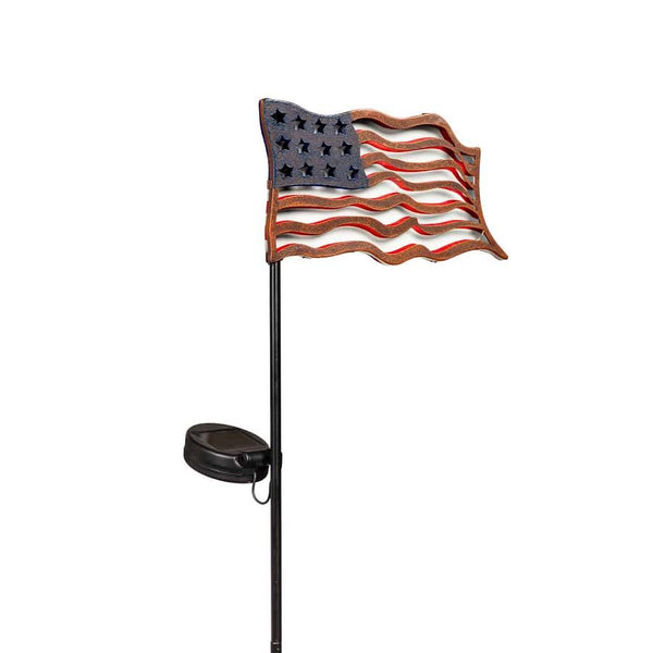 Americana Solar Garden Stake (Flag) - The Flag Lady