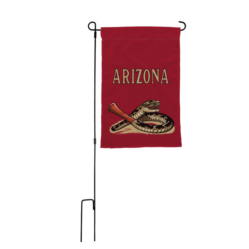 Arizona Diamondback Snake Baseball Flag - The Flag Lady