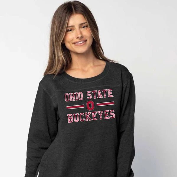 Back to Basic Ohio State Buckeyes Tunic Sweatshirt - The Flag Lady