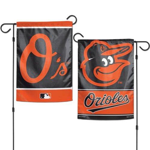 Baltimore Orioles Garden Flag 12x18" in - The Flag Lady