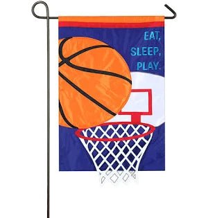 Basketball Garden Flag - Eat, Sleep, Play - The Flag Lady