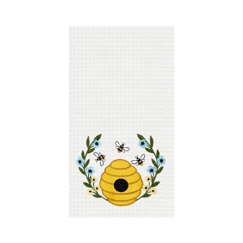 Bee Hive Wreath Towel - The Flag Lady