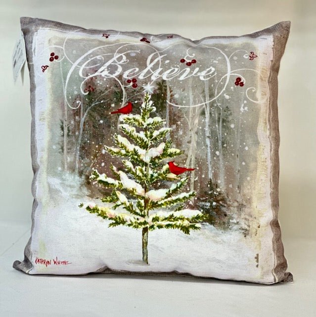 "Believe" Indoor/Outdoor Pillow - The Flag Lady