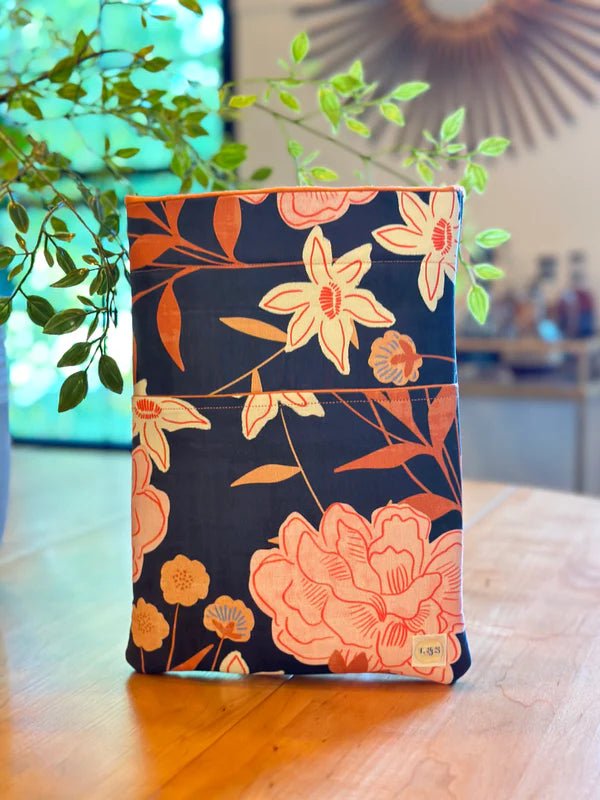 BLOOMS BOOK SLEEVE / E - READER SLEEVE by L&S Bookish Adventure - The Flag Lady