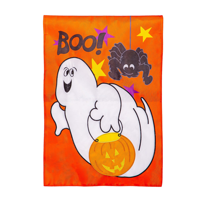 Boo Buds Applique Garden Flag - The Flag Lady