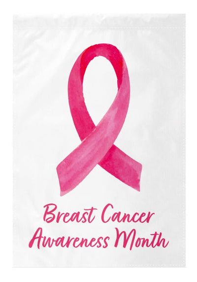 Breast Cancer Awareness Month Double Sided Banner - Pink Ribbon - The Flag Lady