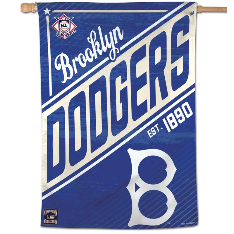 Brooklyn Dodgers Vertical Banner Flag 28"x40" - The Flag Lady