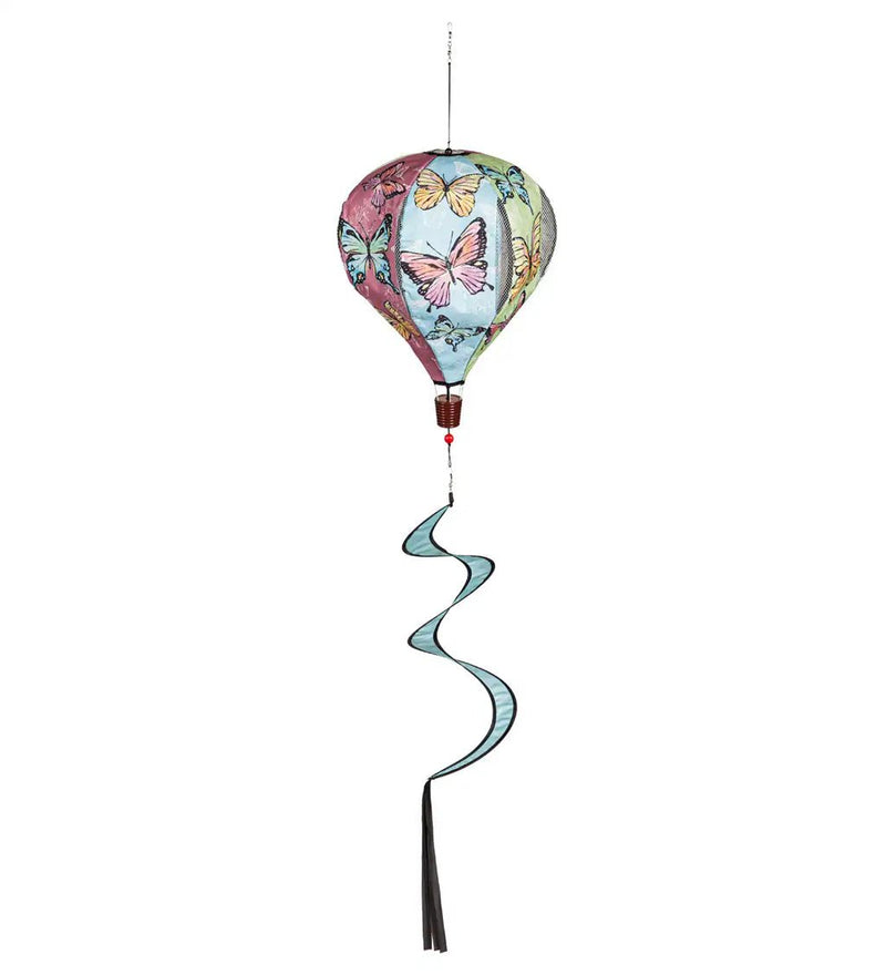 Butterfly Fields Burlap Balloon Spinner - The Flag Lady