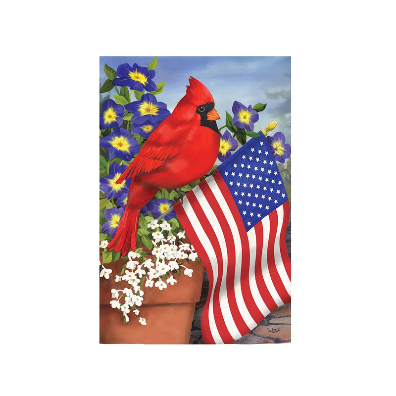 Cardinal Glory Suede Garden Flag - The Flag Lady