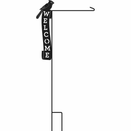 Cardinal Welcome Garden Flag Stand - The Flag Lady