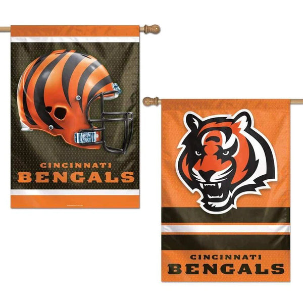 Cincinnati Bengals Flag 2 Sided Vertical Banner - The Flag Lady