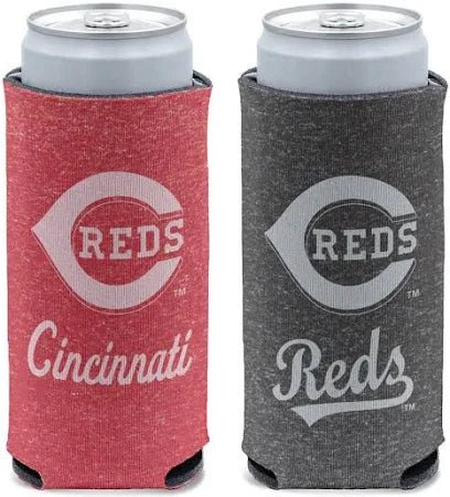 Cincinnati Reds Slim Can Cooler Koozie - The Flag Lady