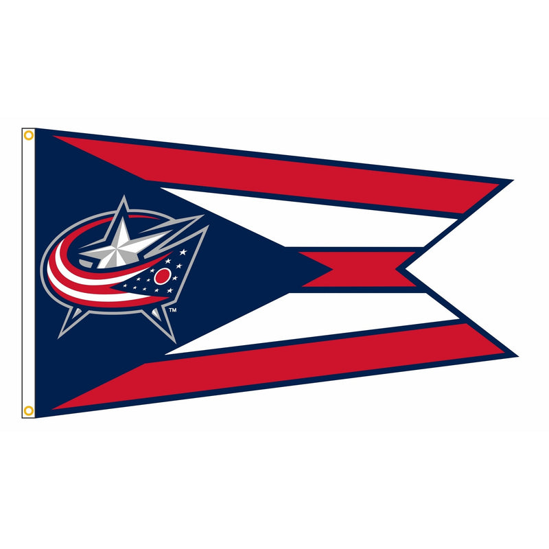 Columbus Blue Jackets Burgee Flag - 3x5 ft - The Flag Lady