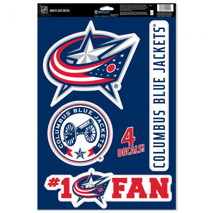 Columbus Blue Jackets Decals 11x17 inches - The Flag Lady