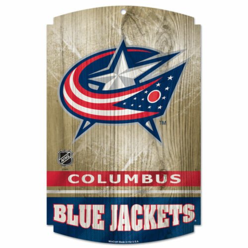 Columbus Blue Jackets Wood Sign - The Flag Lady