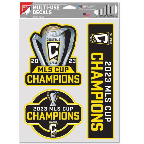 Columbus Crew MLS Cup Champions 3/Decals - The Flag Lady