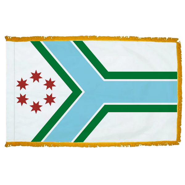 Cook County Illinois Flag - 3x5ft Indoor w/Fringe - The Flag Lady