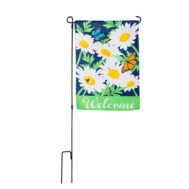 Daisy Garden Suede Flags - The Flag Lady