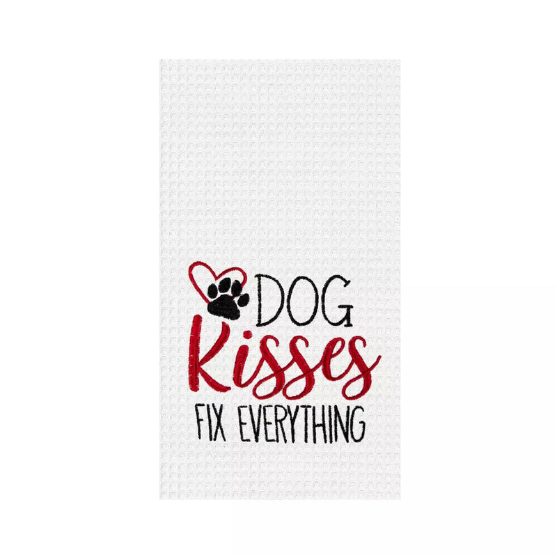 Dog Kisses Fix Everything Towel - The Flag Lady