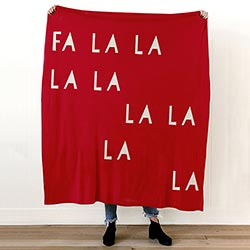 Face to Face Throw - Fa La La La - The Flag Lady